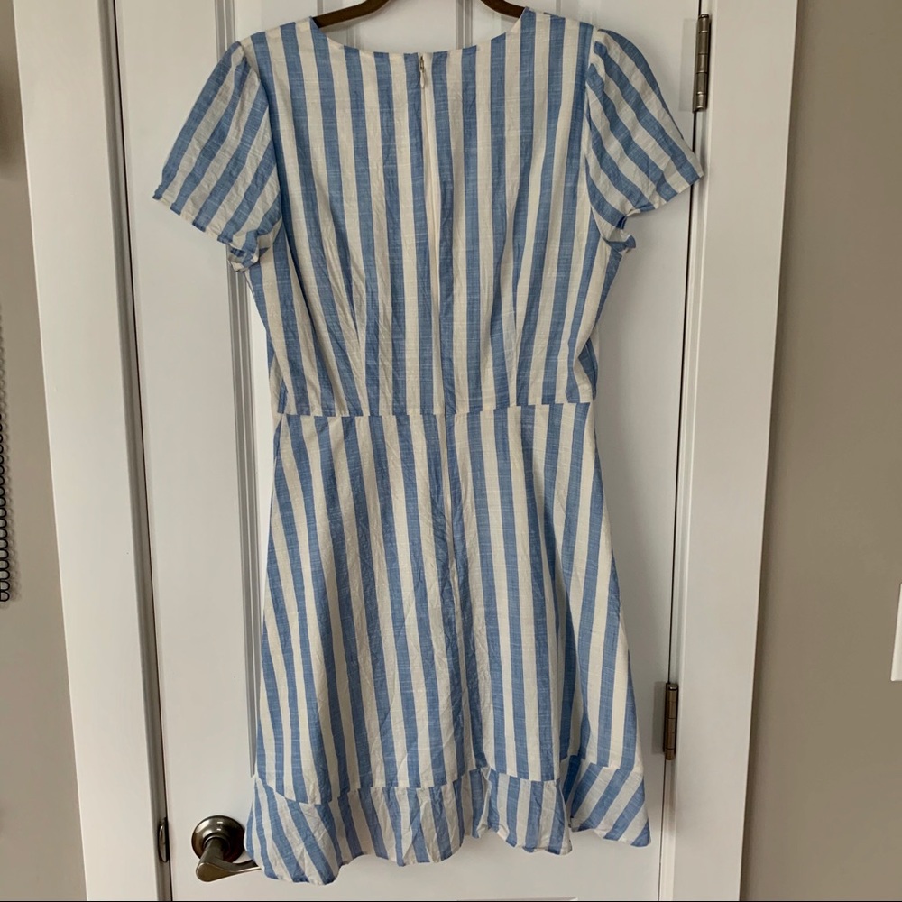 J. Crew Striped Ruffle Dress - Picture 3 of 3